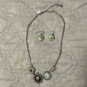 Lia Sophia Necklace Earring set